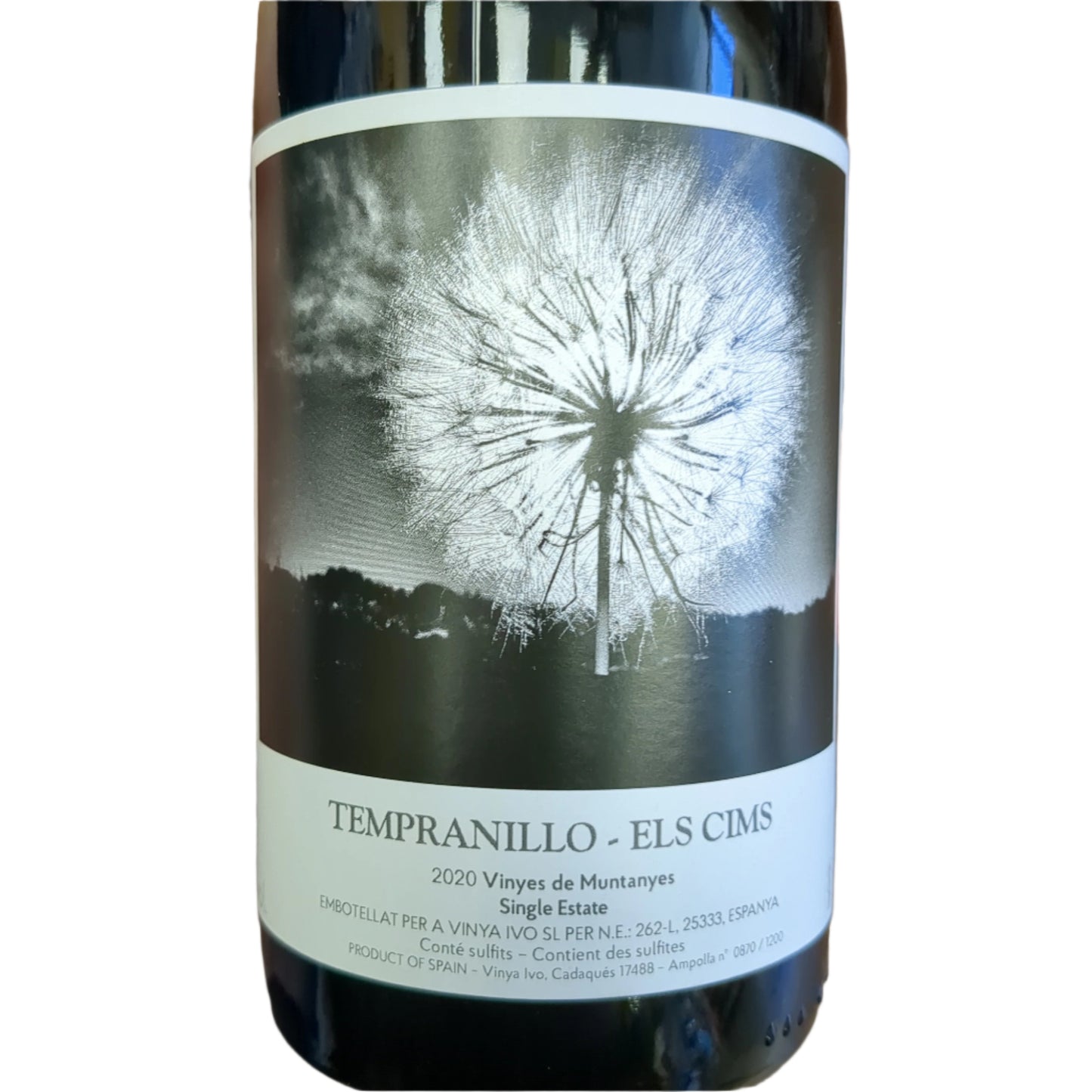 El Cims Vinya de Muntanya Tempranillo - 2022 (750ml)