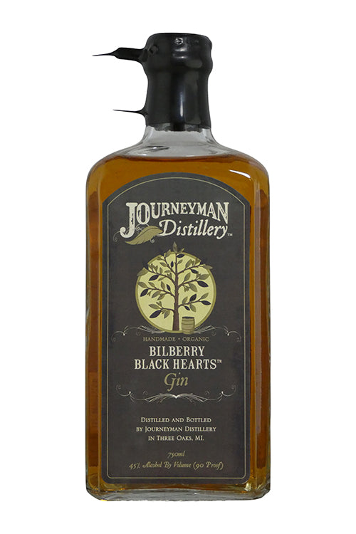 Journeyman Distillery Bilberry Black Hearts Barrel-Rested Gin (750ml)