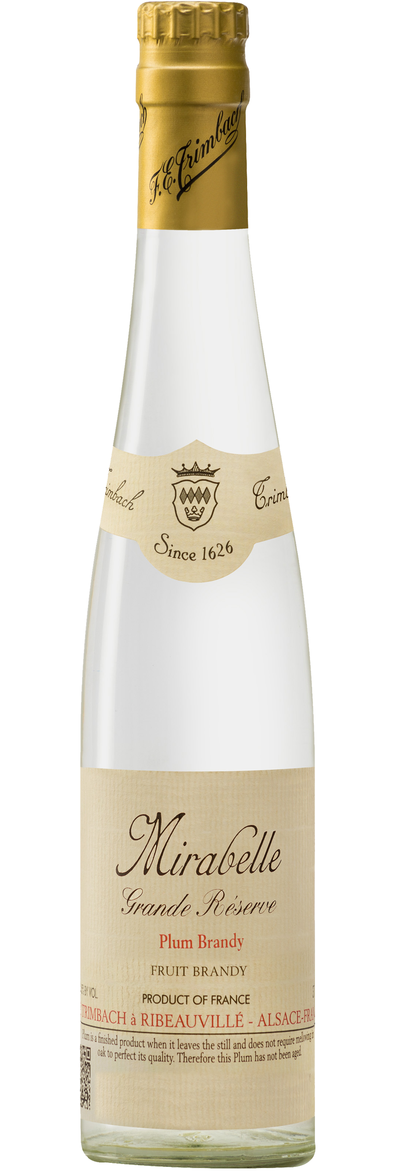 Trimbach Mirabelle Eau de Vie Plum Brandy Grande Reserve (4/5 Quart)