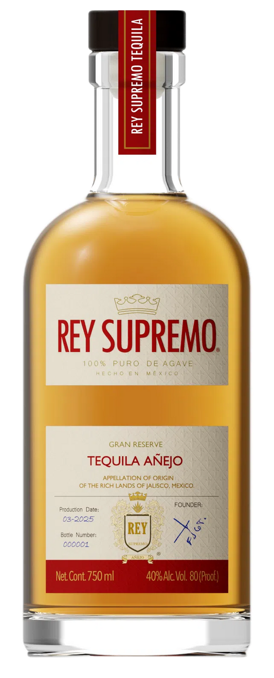Rey Supremo Gran Reserve Tequila Anejo  (750ml)