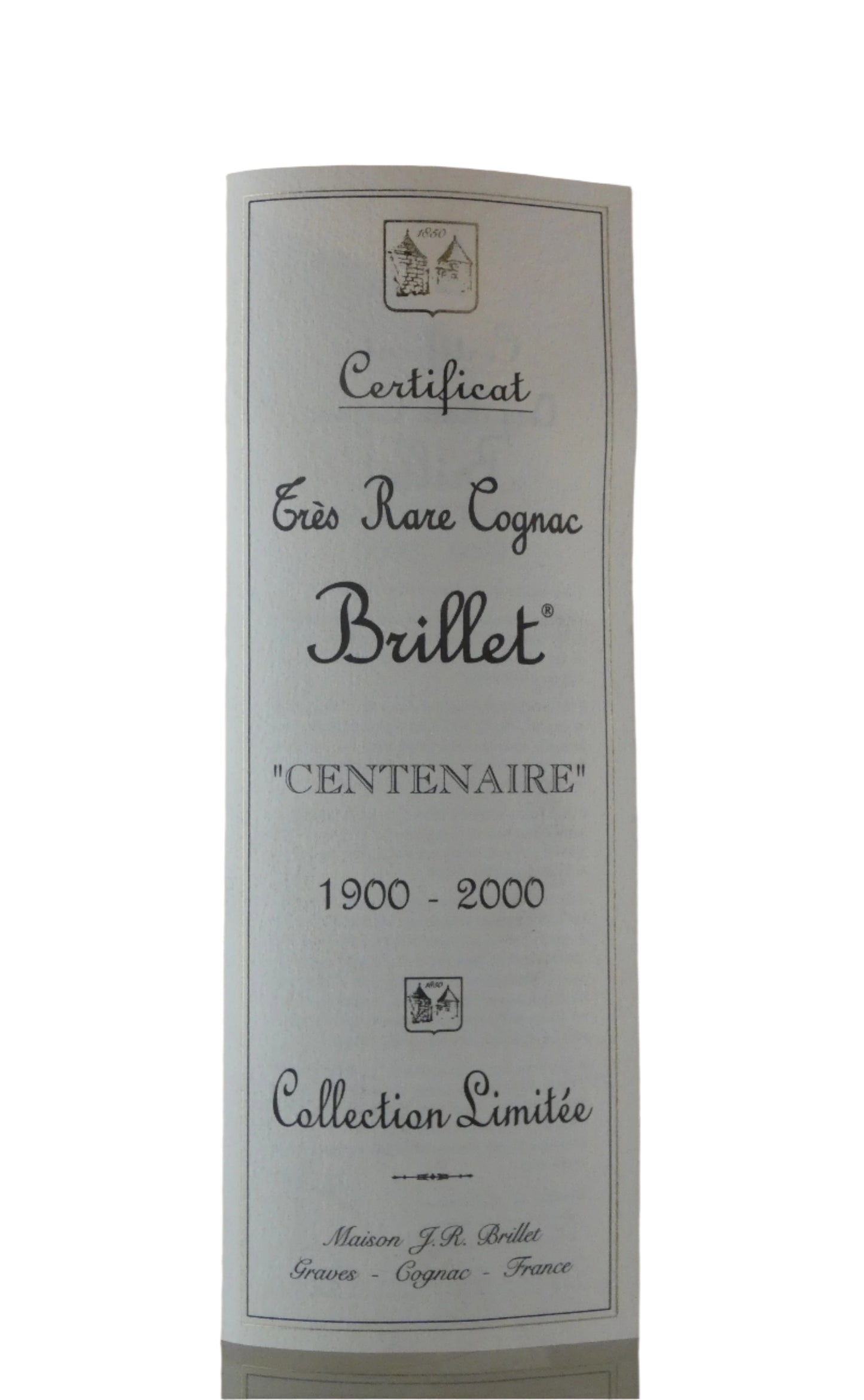 Brillet Centenaire 1900-2000 Grande Champagne Centenaire- 1900 (Bottled in 2000) (750ml)