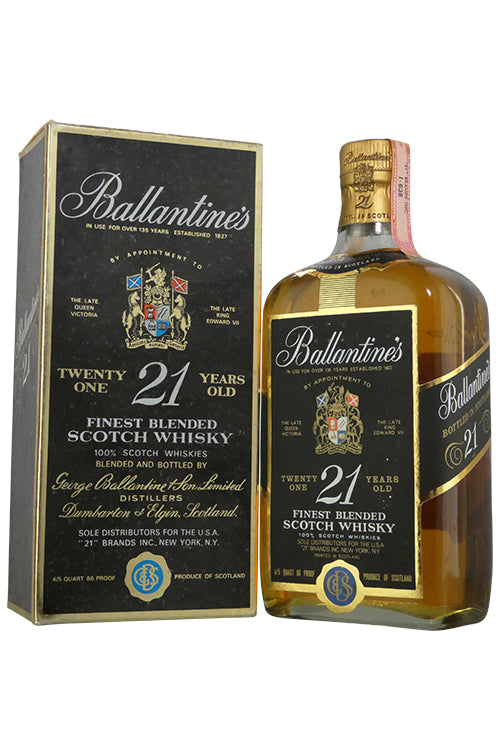 Ballantines Scotch 21 year 1970's bottling in box (750 ml)