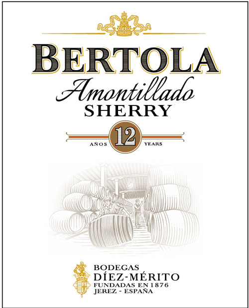 Bodegas Diez Mérito Bertola 12 Year Old Amontillado Sherry - NV (750ml)