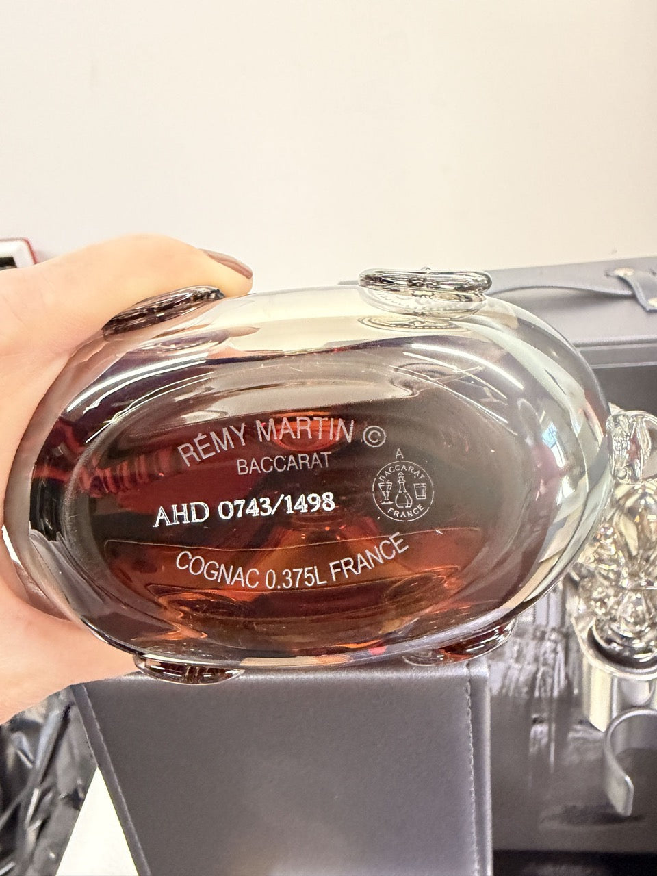 Remy Martin Louis XIII Cognac Black Pearl Baccarat Decanter #743 (375ml)