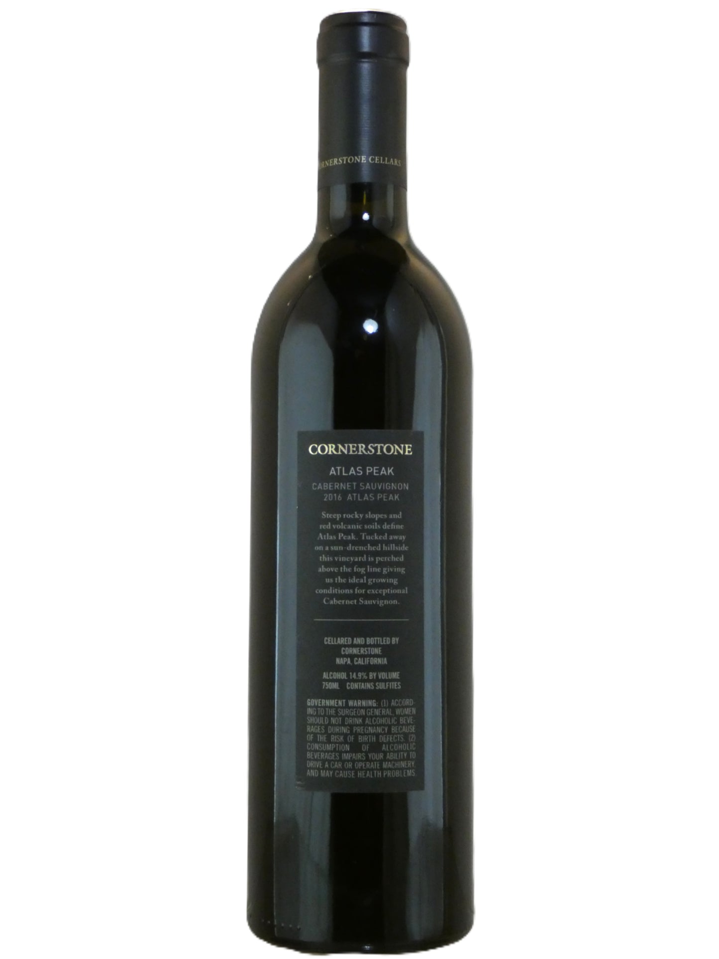 Cornerstone Atlas Peak Cabernet Sauvignon - 2016 (750ml)