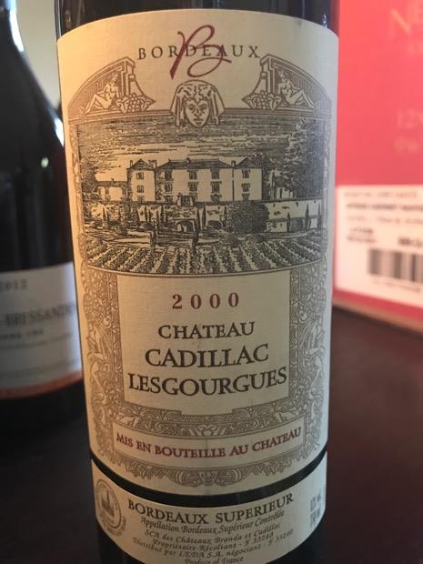 Chateau Cadillac Cuvee J.J. Lesgourgues -2000 (375ml)