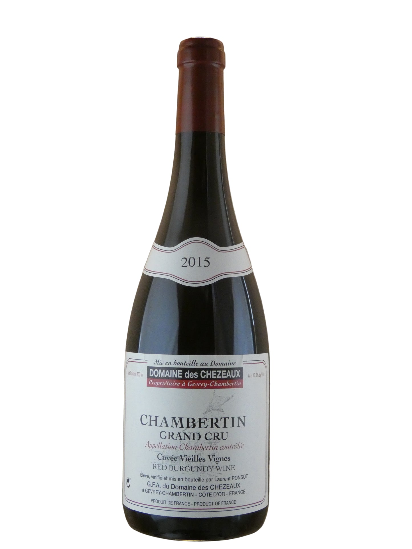 Domaine des Chezeaux Chambertin Grand Cru (Ponsot) - 2015 (750ml)