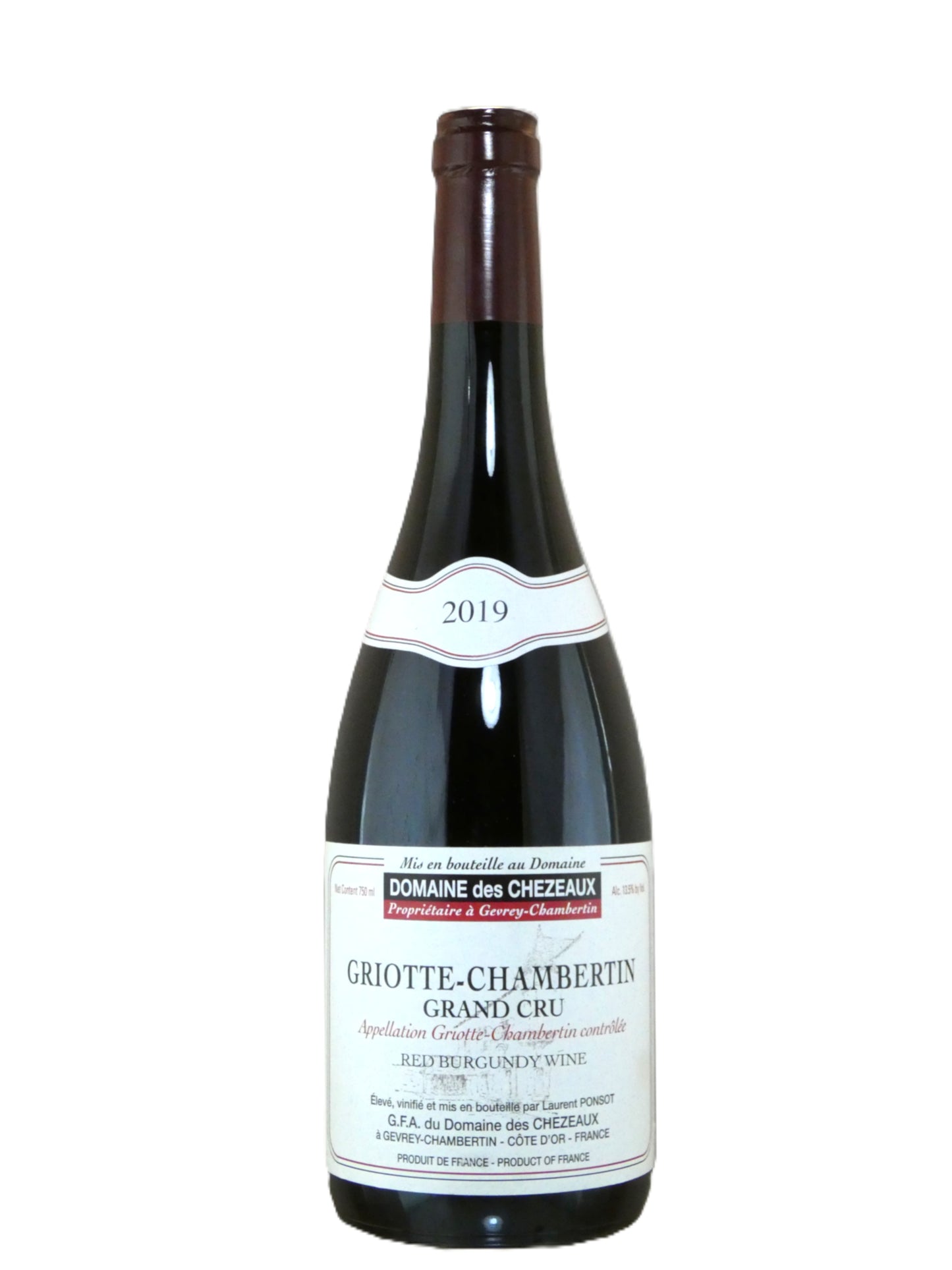 Domaine des Chezeaux Griotte-Chambertin Grand Cru (Ponsot) - 2019 (750ml)
