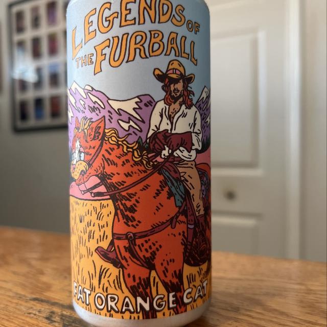Fat Orange Cat Legends of the Furball Wheat Ale(16oz Can 4pk)