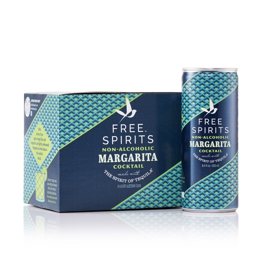 Free Spirits Margarita Non-Alcoholic Cocktail (250ml 4pk Can)