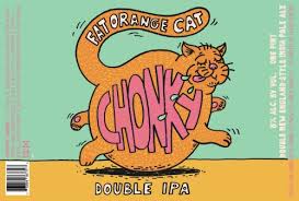 Fat Orange Cat Chonkey Hazy DIPA(16oz Can 4pk)