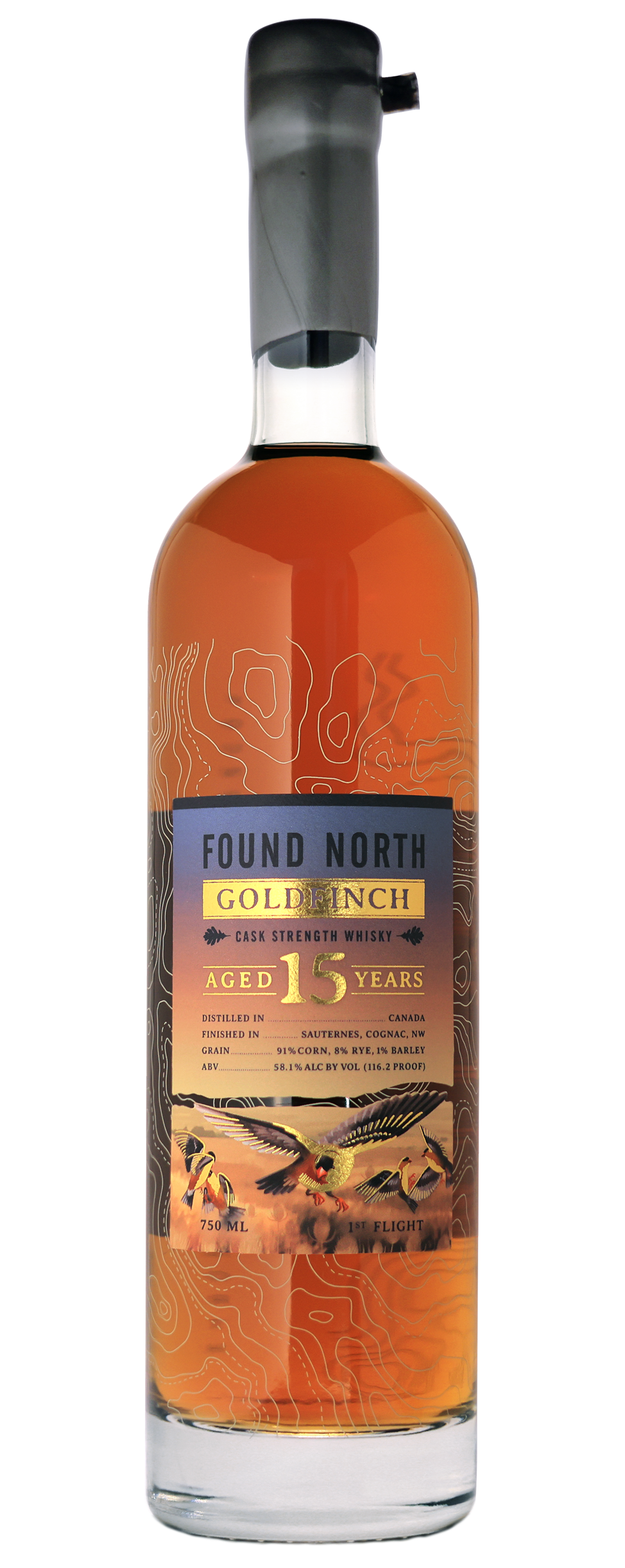 Found North Goldfinch 15-year First Flight Whiskey (750)