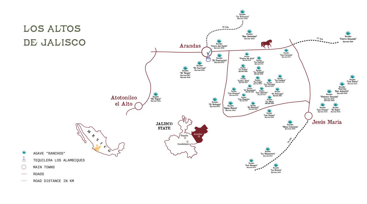 Tequila Ocho 'Las Aguilas' Single Estate Tequila Extra Anejo - 2017 (750ml)