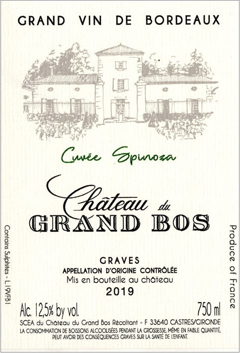 Ch du Grand Bos Graves Blanc Cuvee Spinoza - 2021 (750ml)