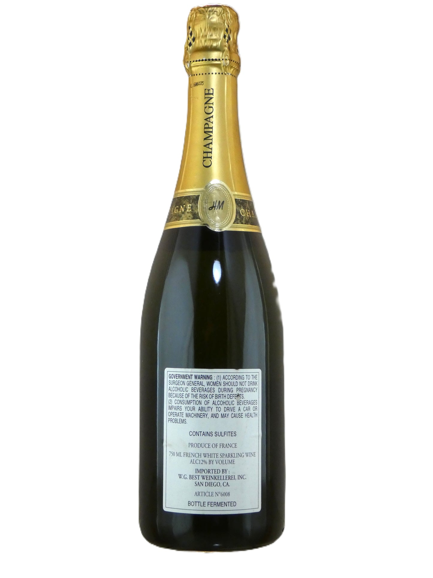 Henri Mandois Champagne Chardonnay Brut - 1995 (750ml)