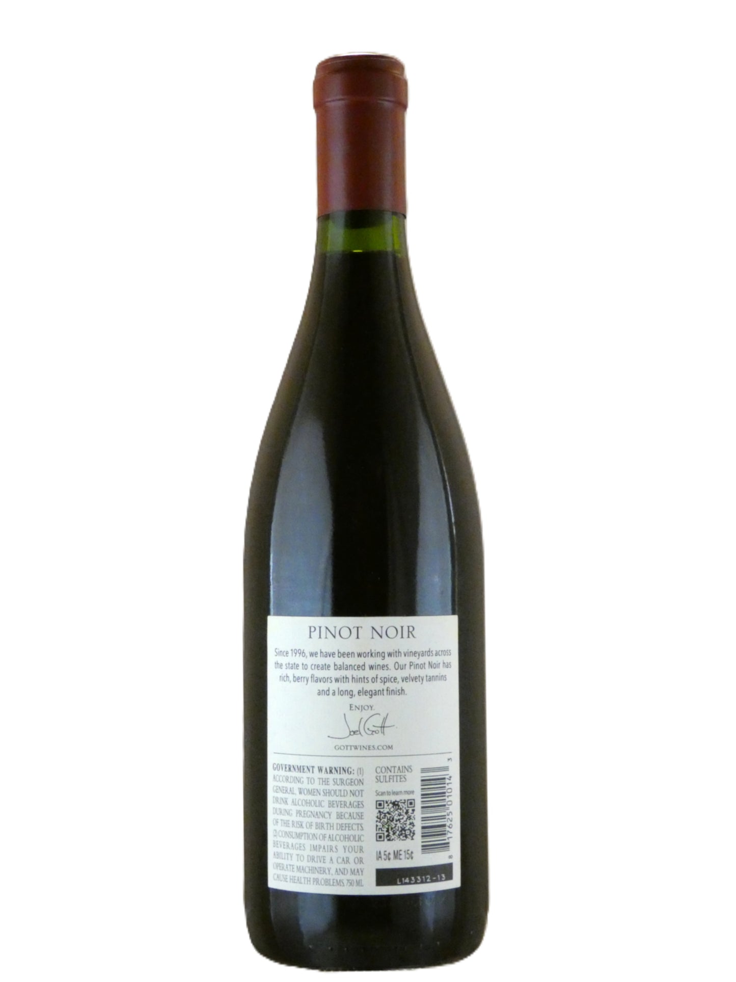 Joel Gott Wines California Pinot Noir - 2022 (750ml)