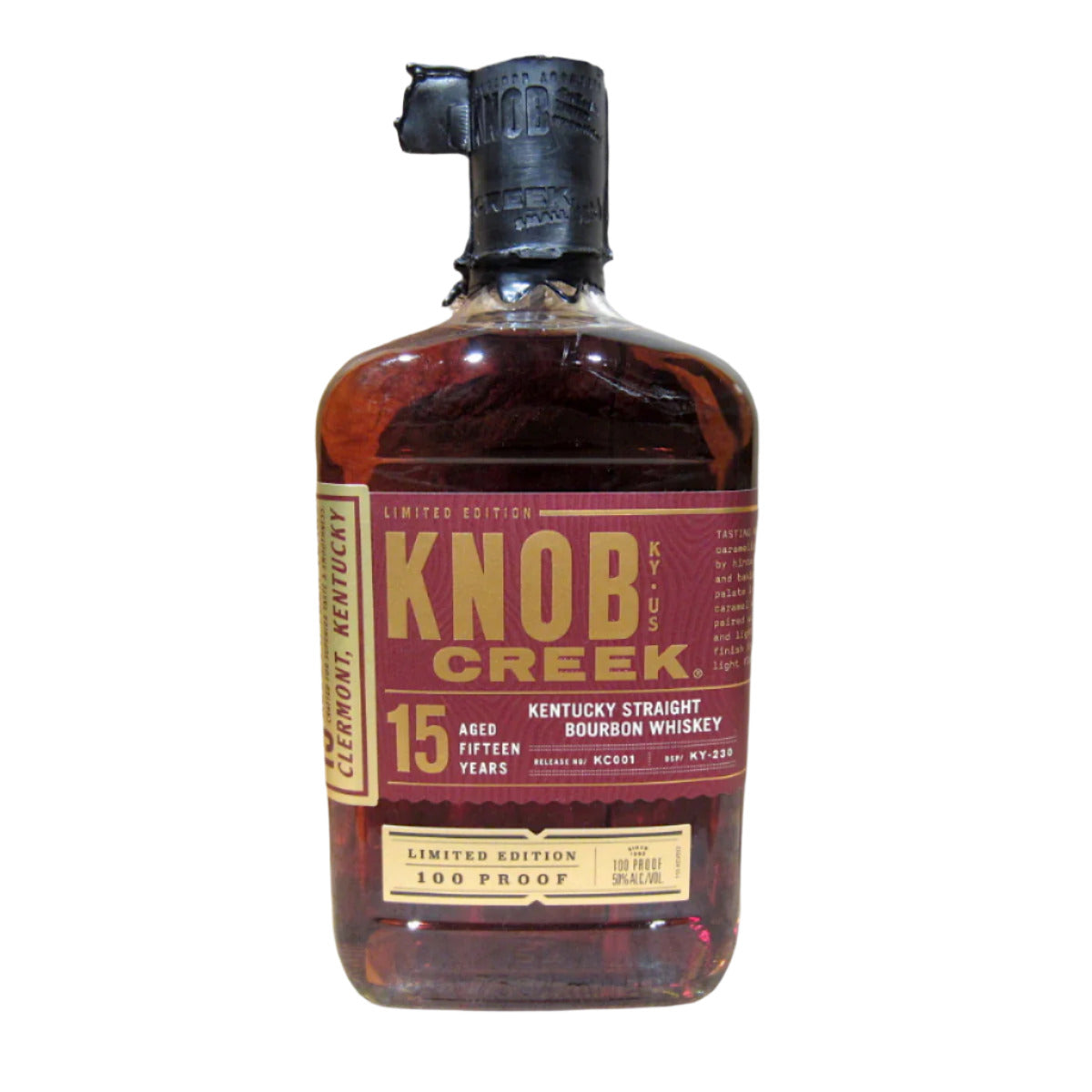 Knob Creek Limited Edition Kentucky Straight Bourbon Whiskey 15 year Batch KC0001 2020 (750ml)