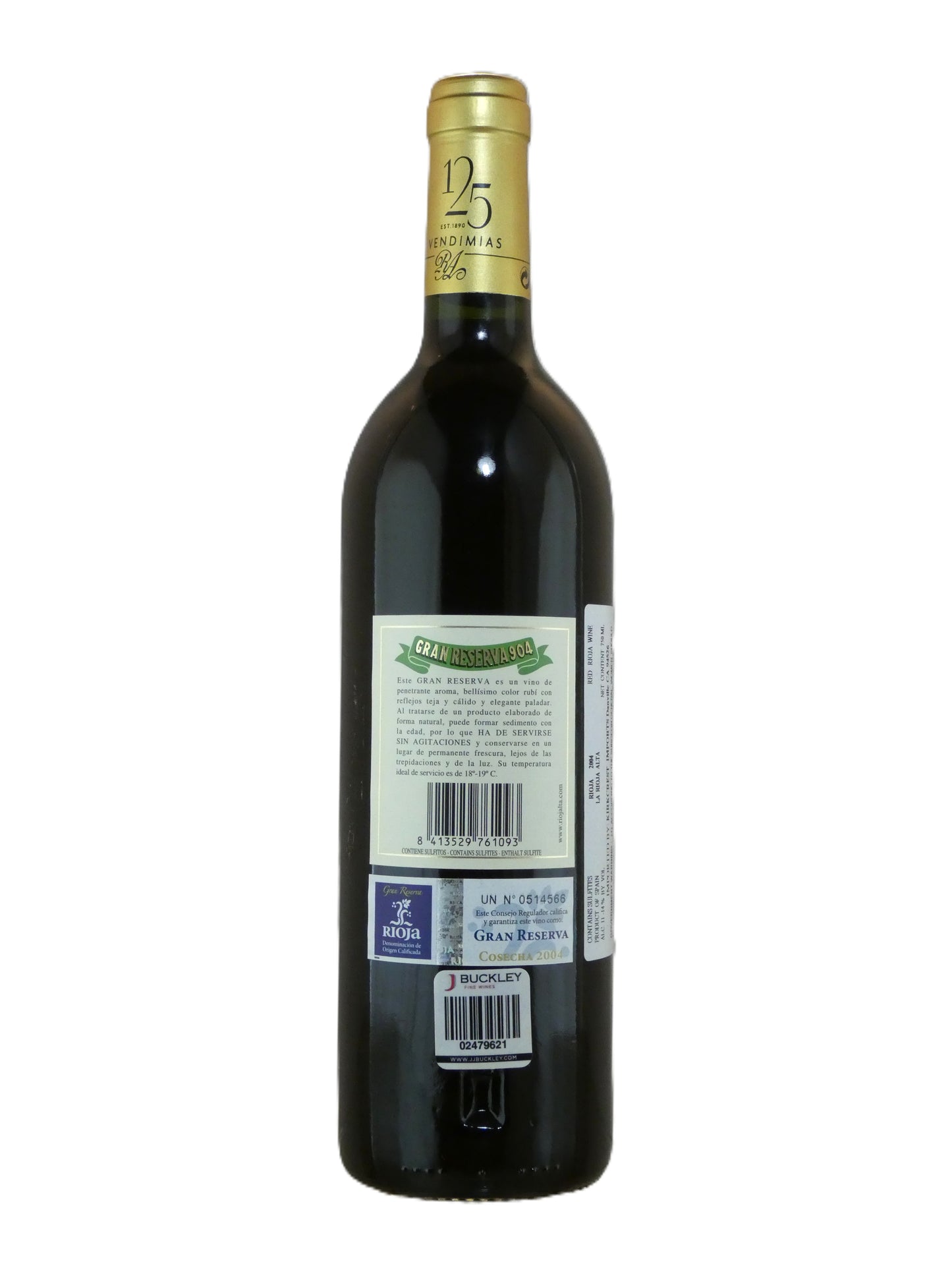 La Rioja Alta S.A. Gran Reserva 904 - 2004 (750ml)