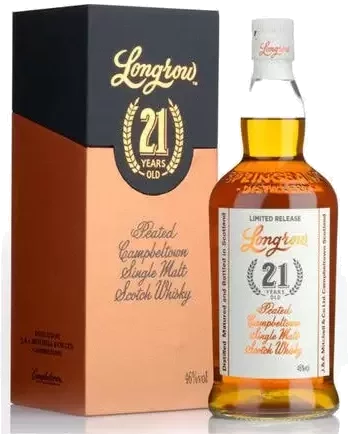 Longrow 21 Year Old Peated Single Malt   (700ml)