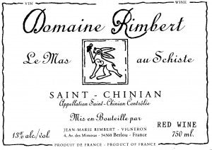Dom Rimbert Le Mas au Schiste - 2020 (750ml)