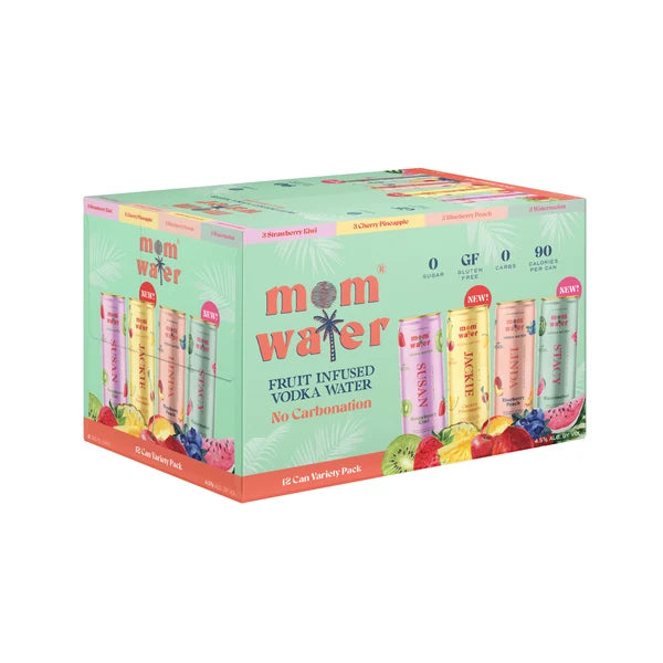 Mom Water Variety Pack (12oz Can 12Pk)