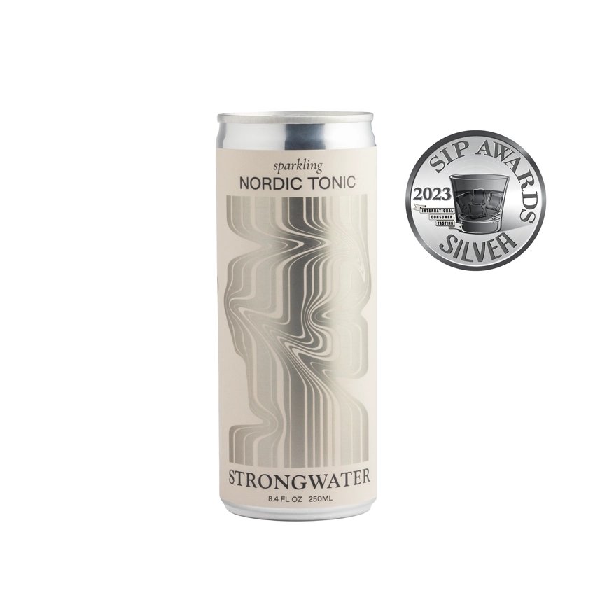 Strongwater Nordic Tonic Water (250ml can 4 Pk)