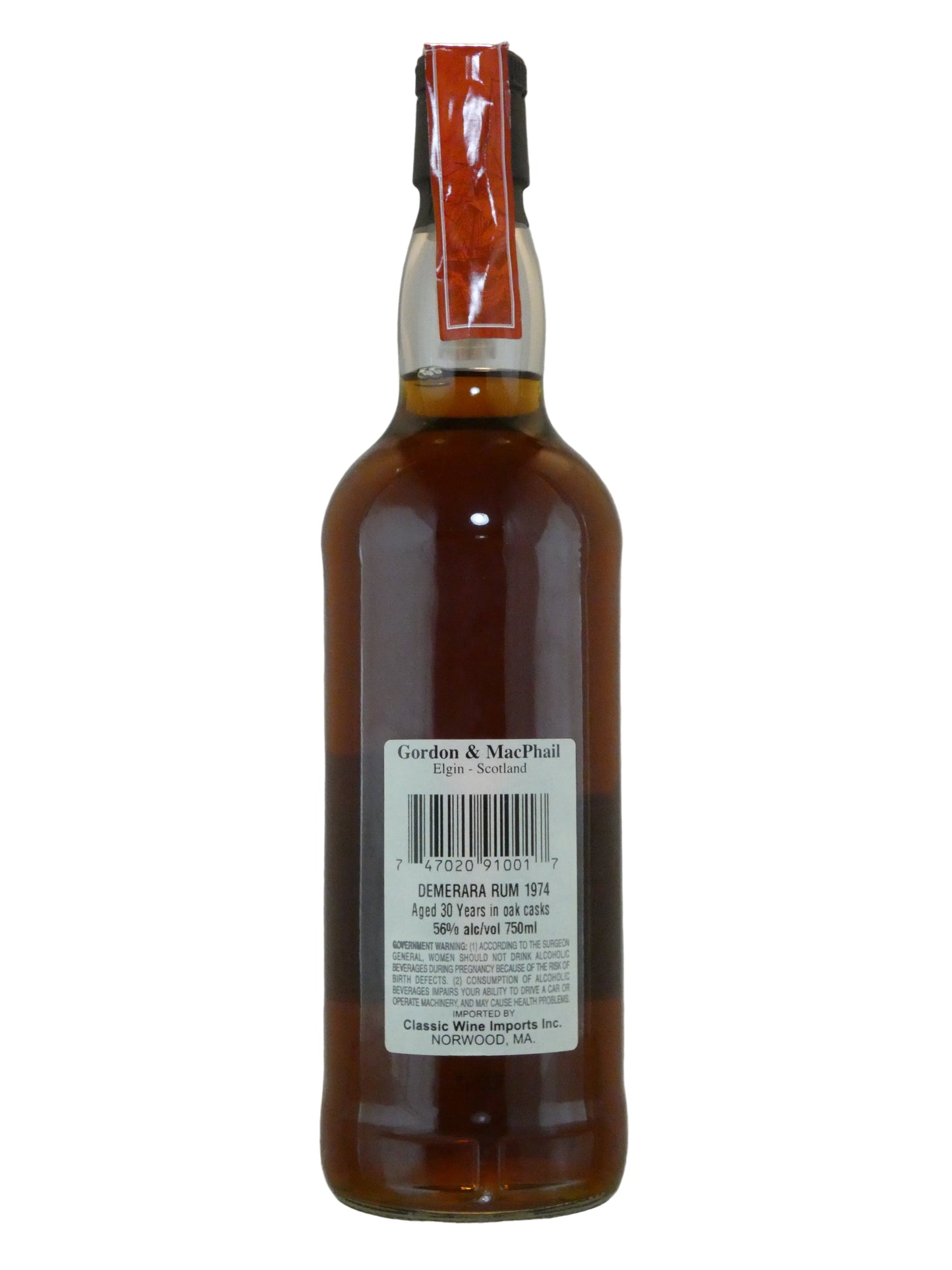 Gordon & MacPhail Demerara Vintage Rum - 1974 Bottled 2004 (750ml)