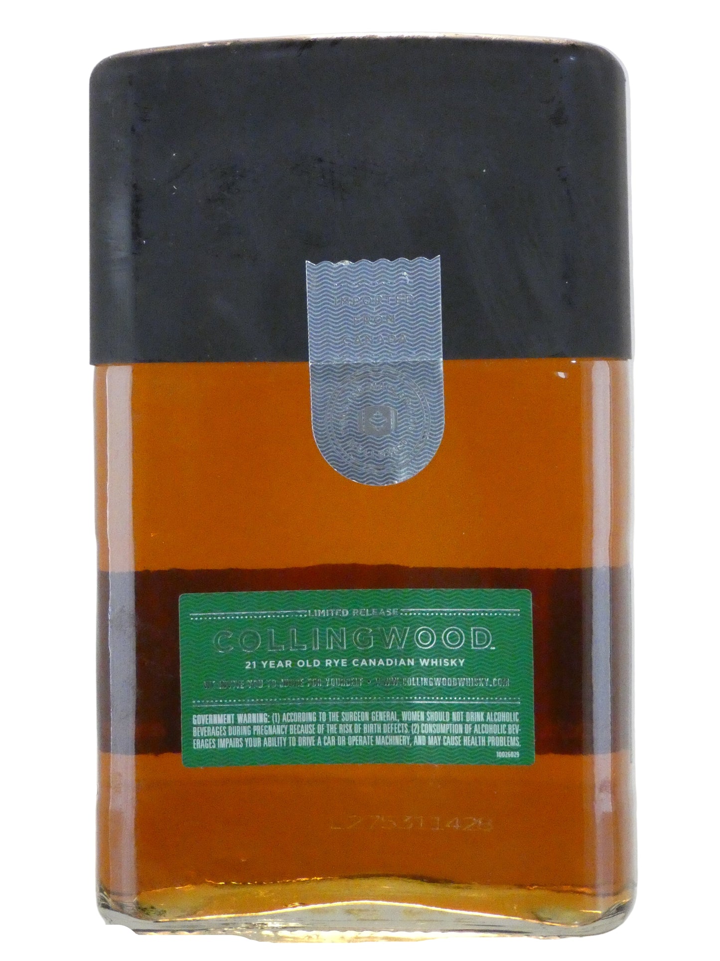 Collingwood Toasted Maplewood Mellowed Limited Edition 21 Year Old Rye Canadian Whisky (750ml)