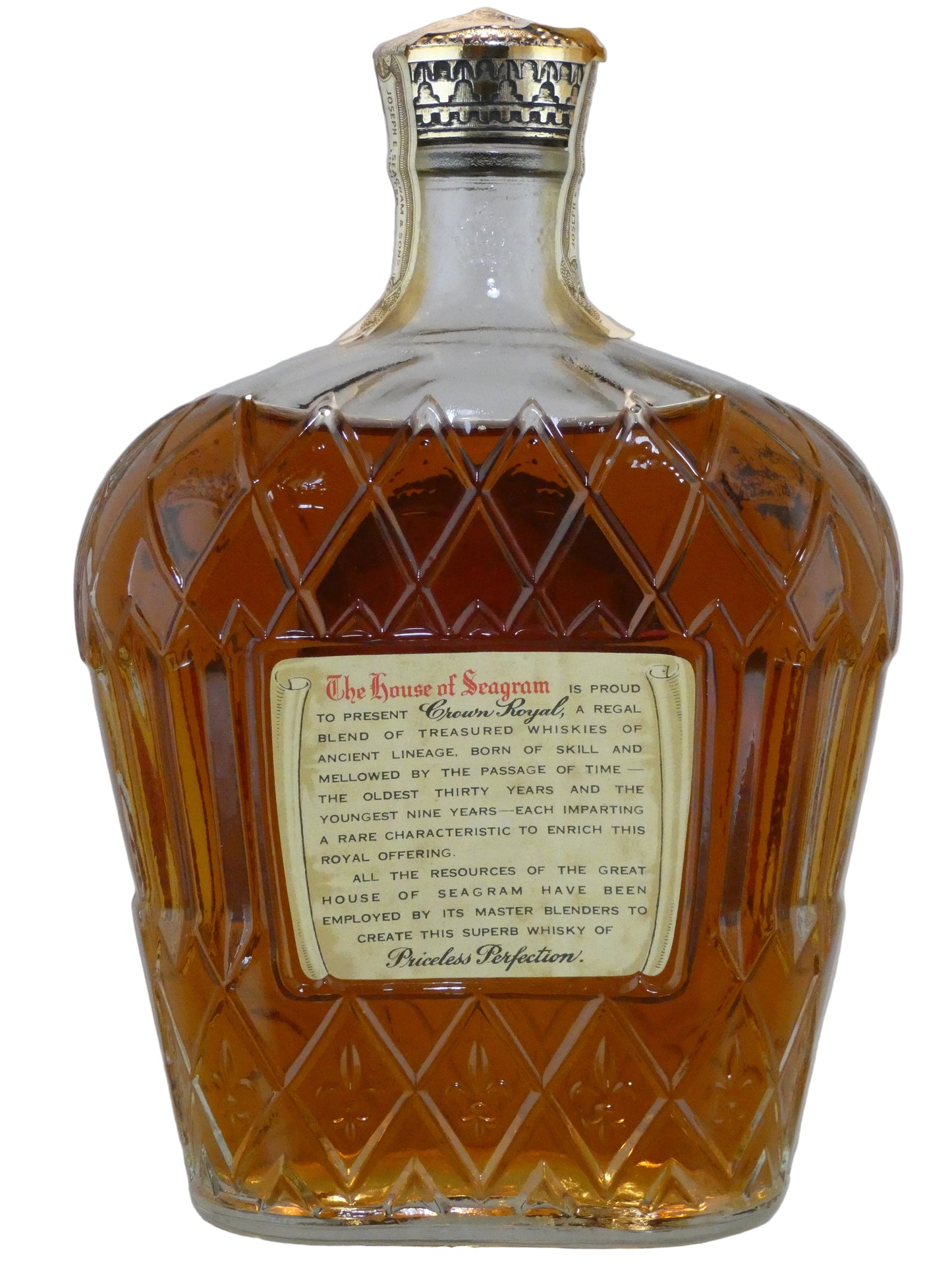 Seagrams Crown Royal Whiskey Pre 1960's (750ml)