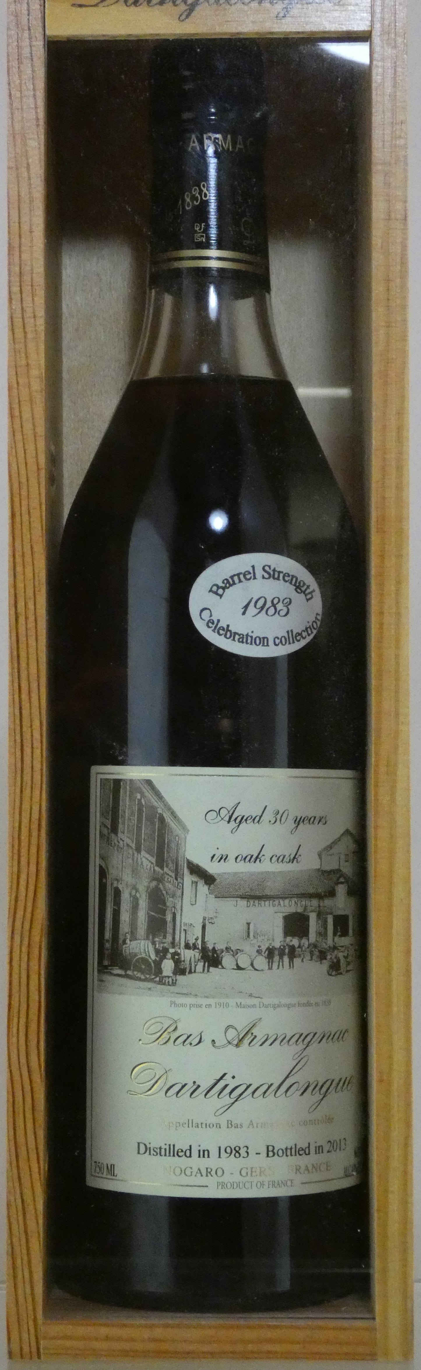 Dartigalongue Vintage Bas Armagnac- 1983 (Bottled in 2013) (750ml)