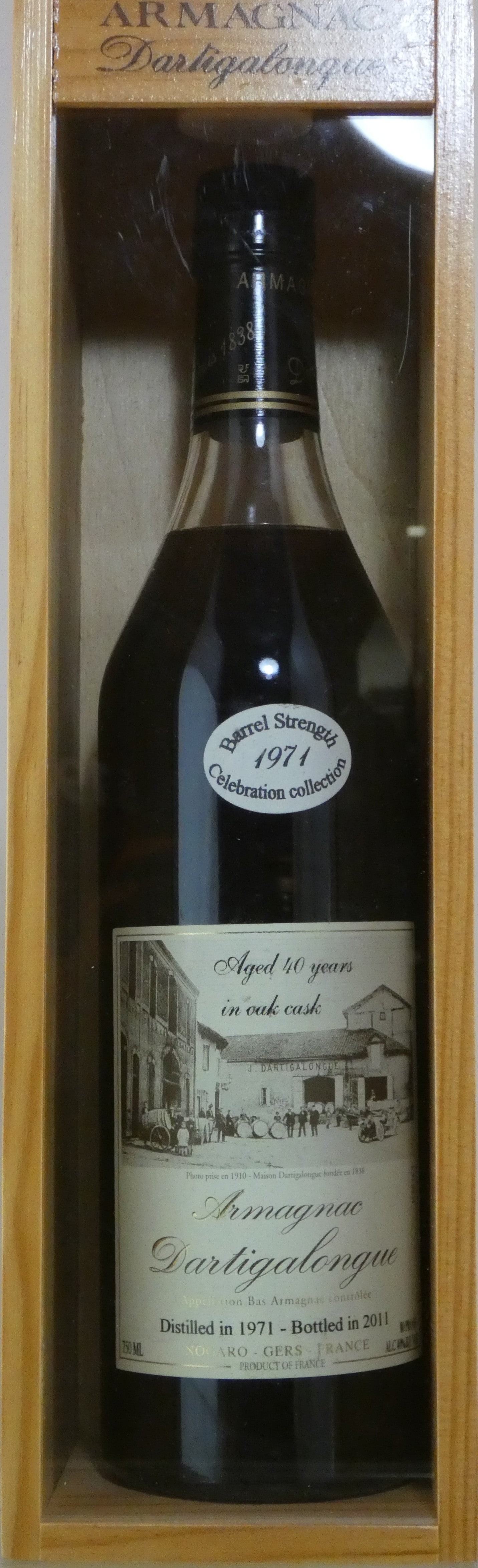 Dartigalongue Vintage Bas Armagnac- 1971 (Bottled in 2011) (750ml)
