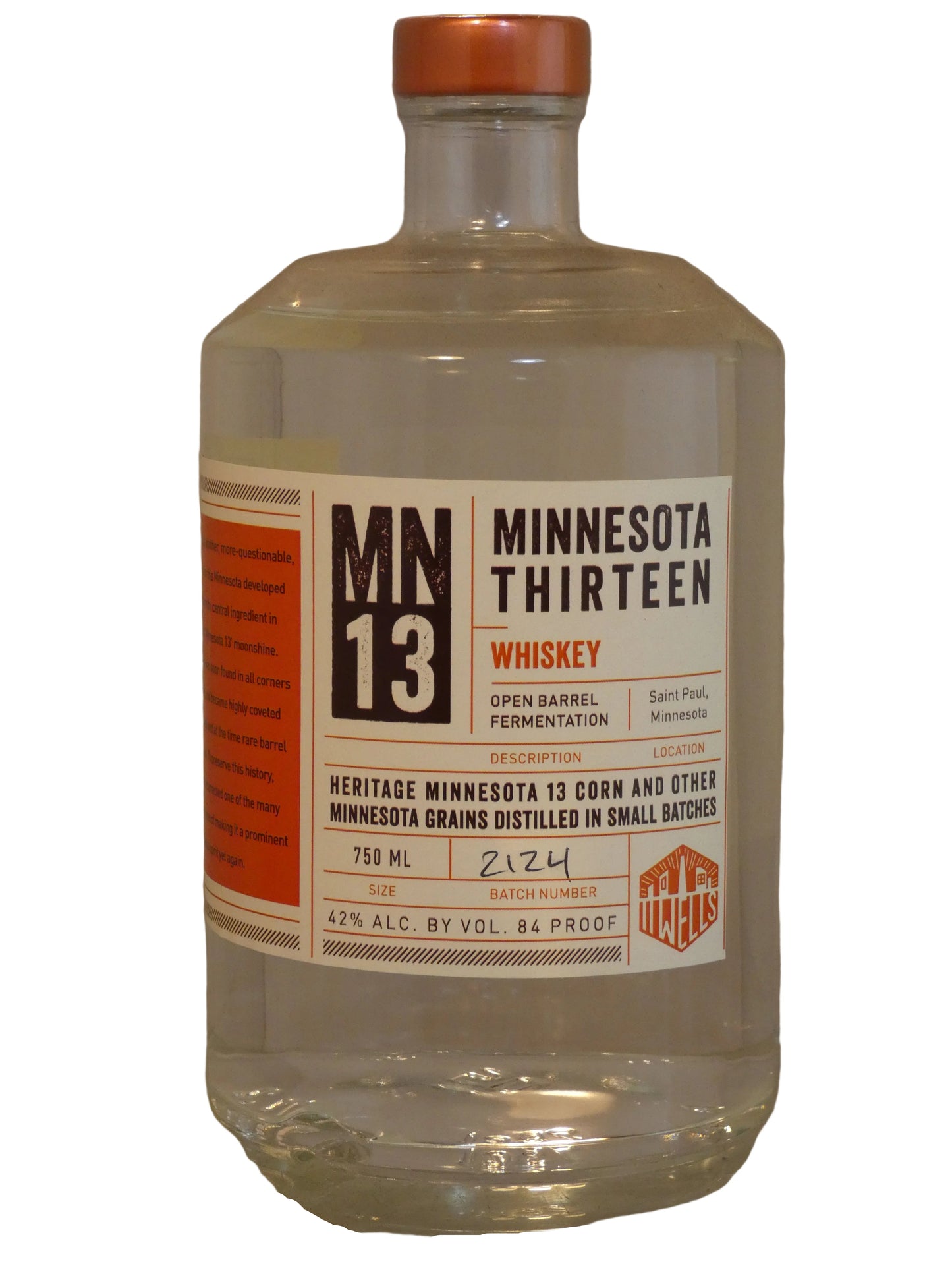11 Wells MN13 White Whiskey (750ml)