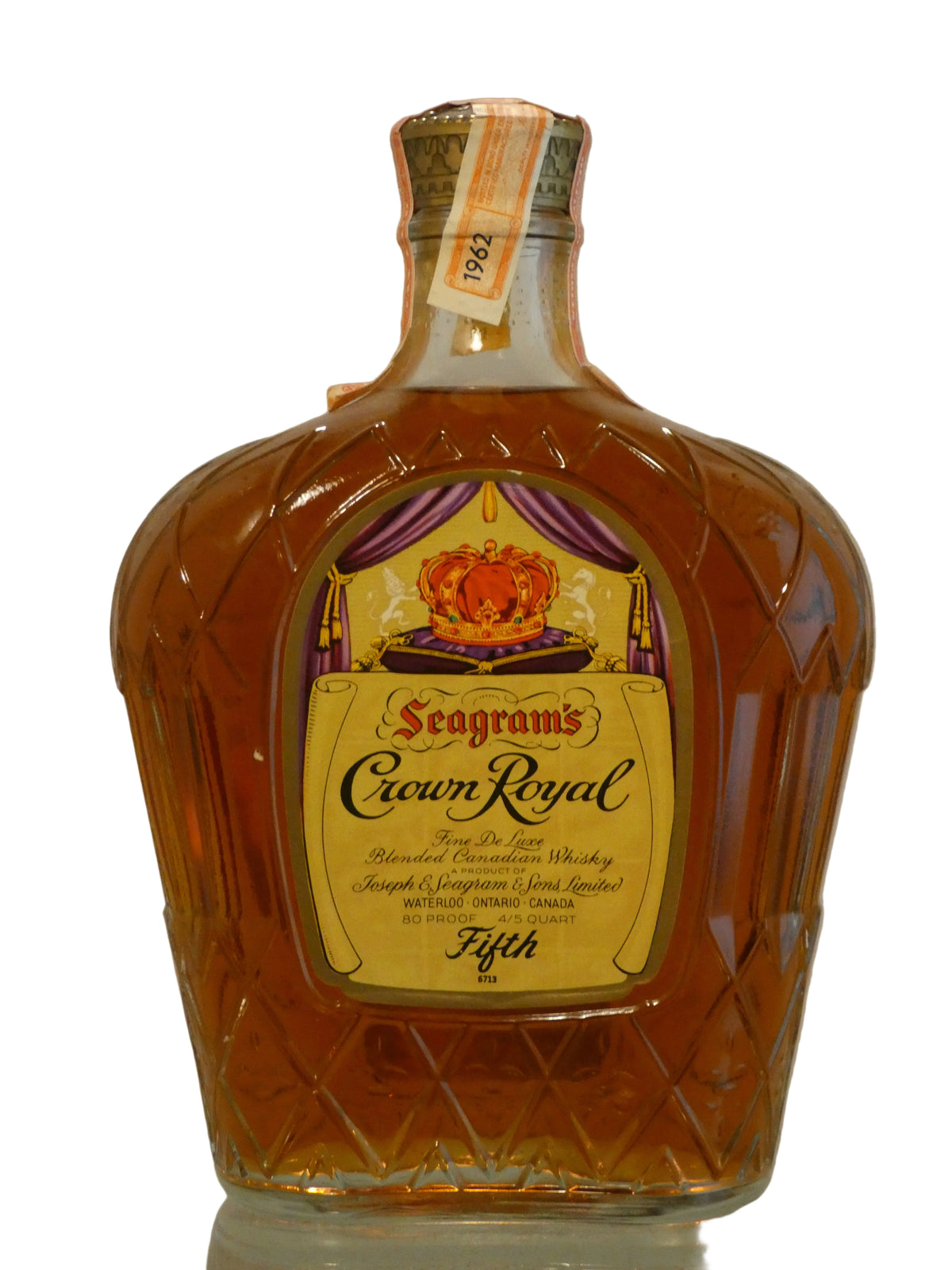 Seagrams Crown Royal Whiskey - 1962 (750ml)