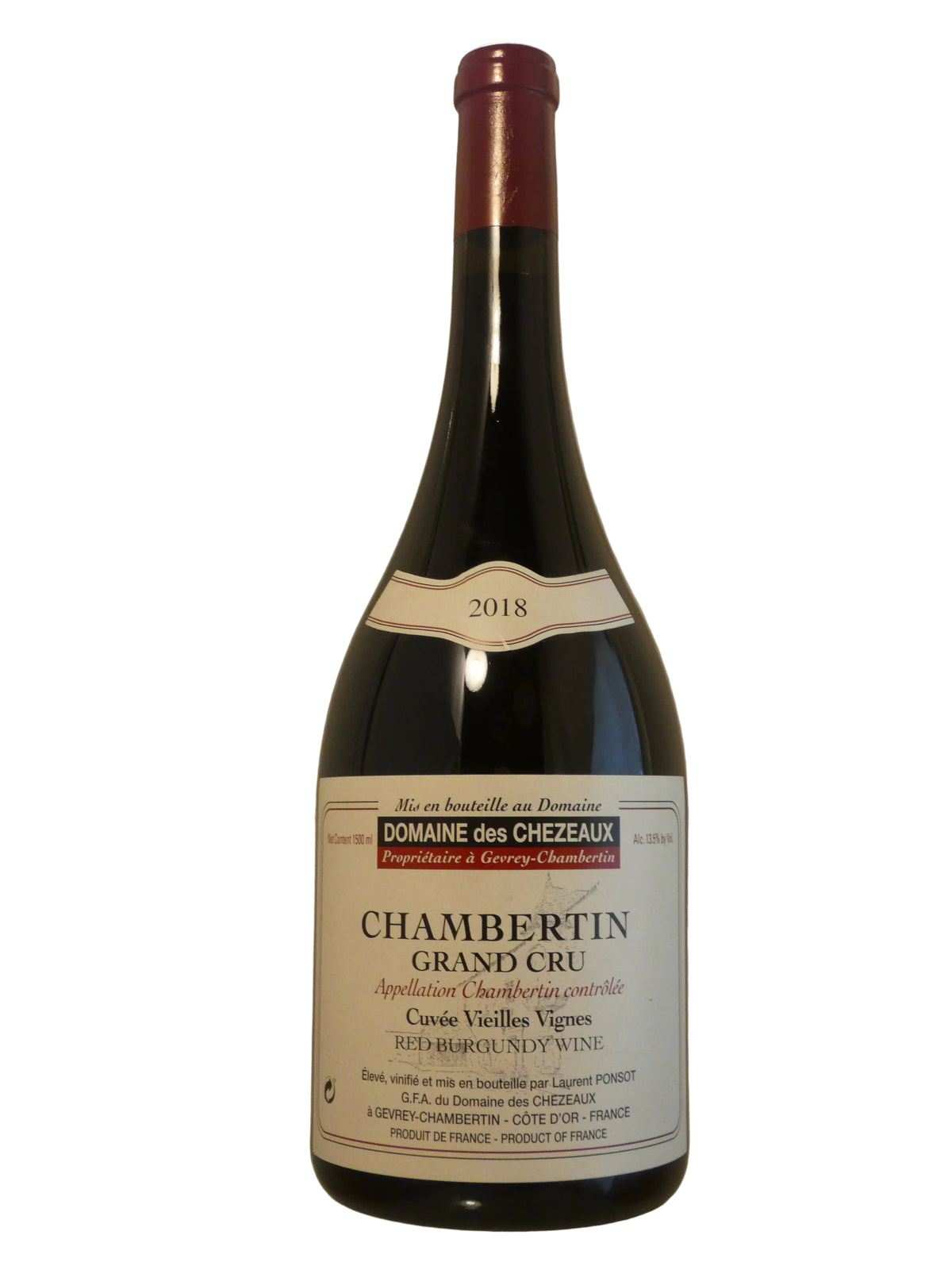 Domaine des Chezeaux Chambertin Grand Cru (Ponsot) - 2018 (1.5L)