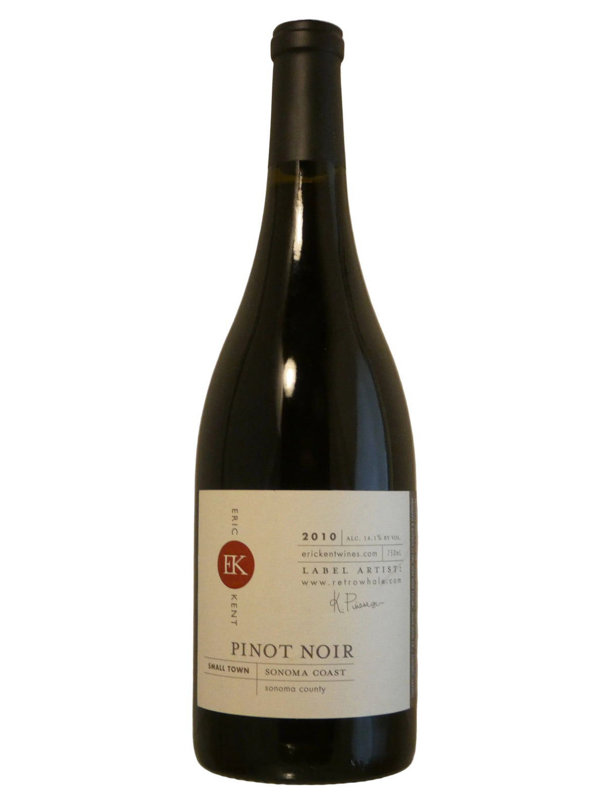 Eric Kent Wine Cellars Small Town Pinot Noir - 2010 (750ml)