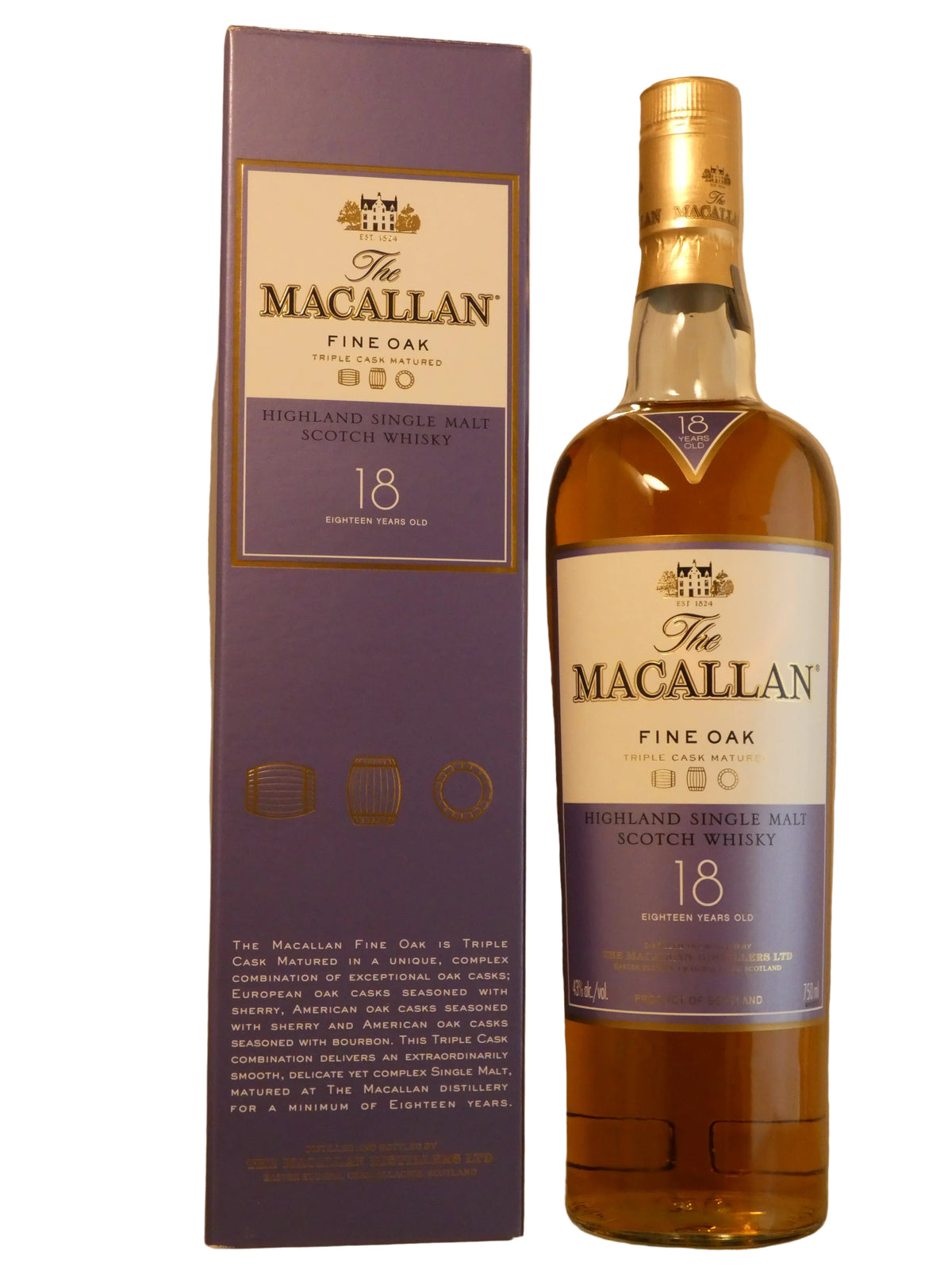 Macallan 18 Year Old Triple Cask Fine Oak (750ml)