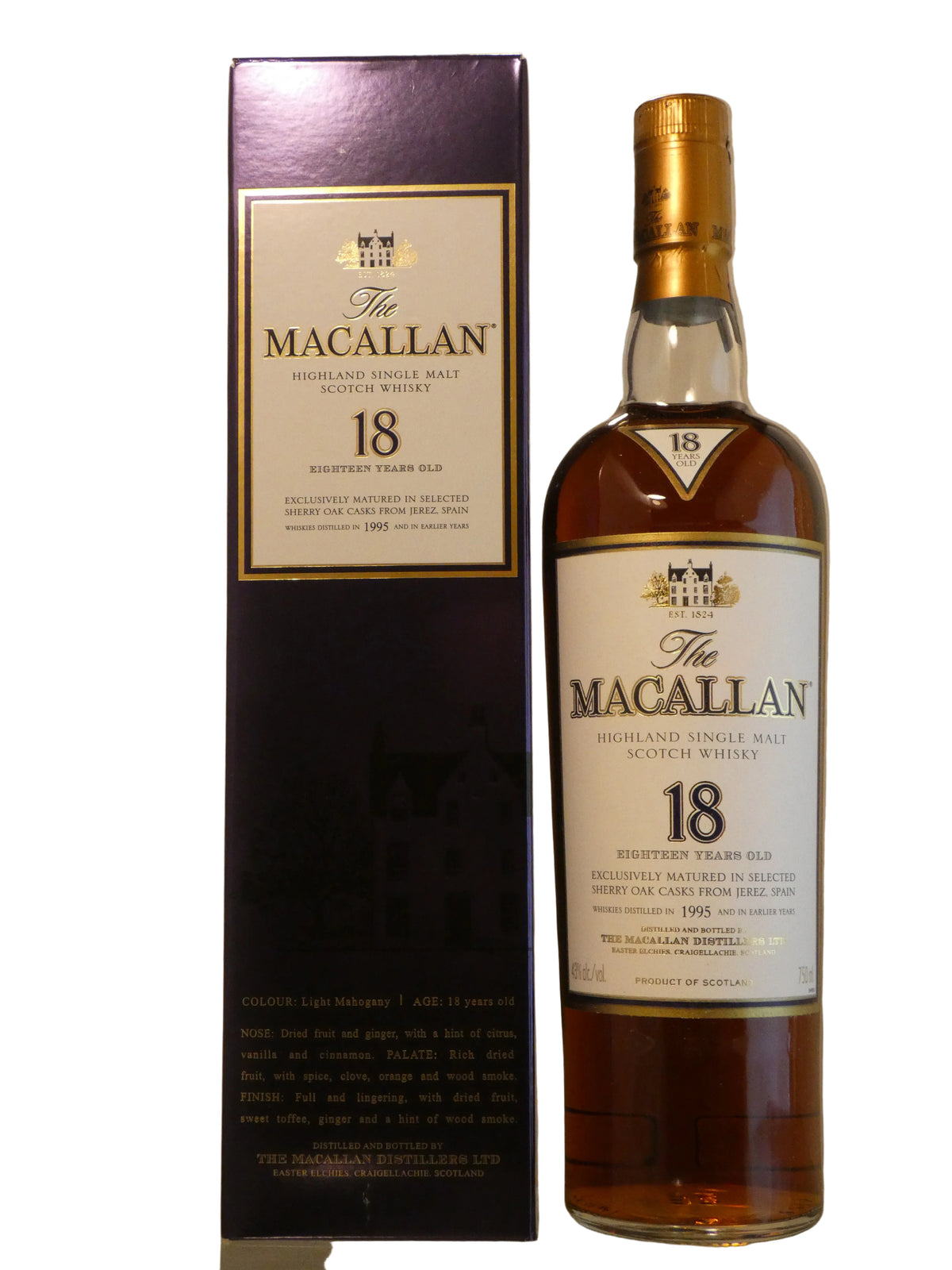 Macallan 18 Year Old - 1995 (750ml)