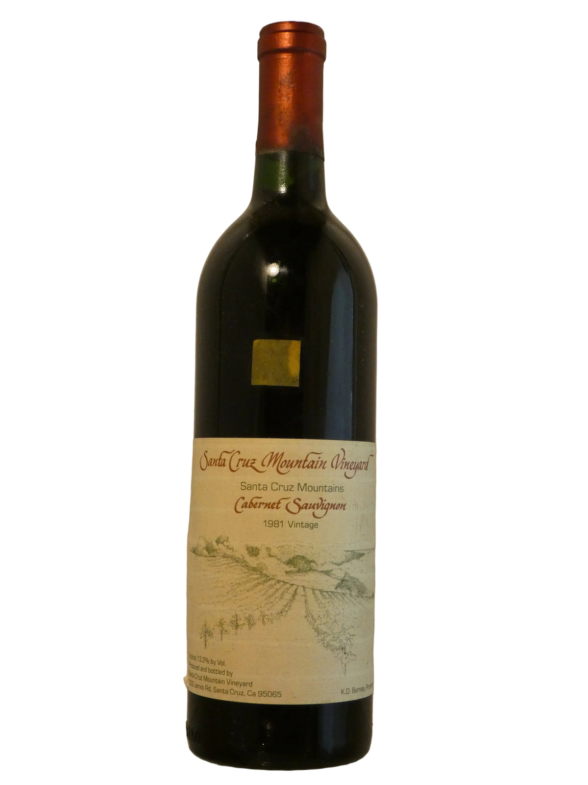 Santa Cruz Mountain Vineyard Santa Cruz Mountains Cabernet Sauvignon - 1982 (750ml)