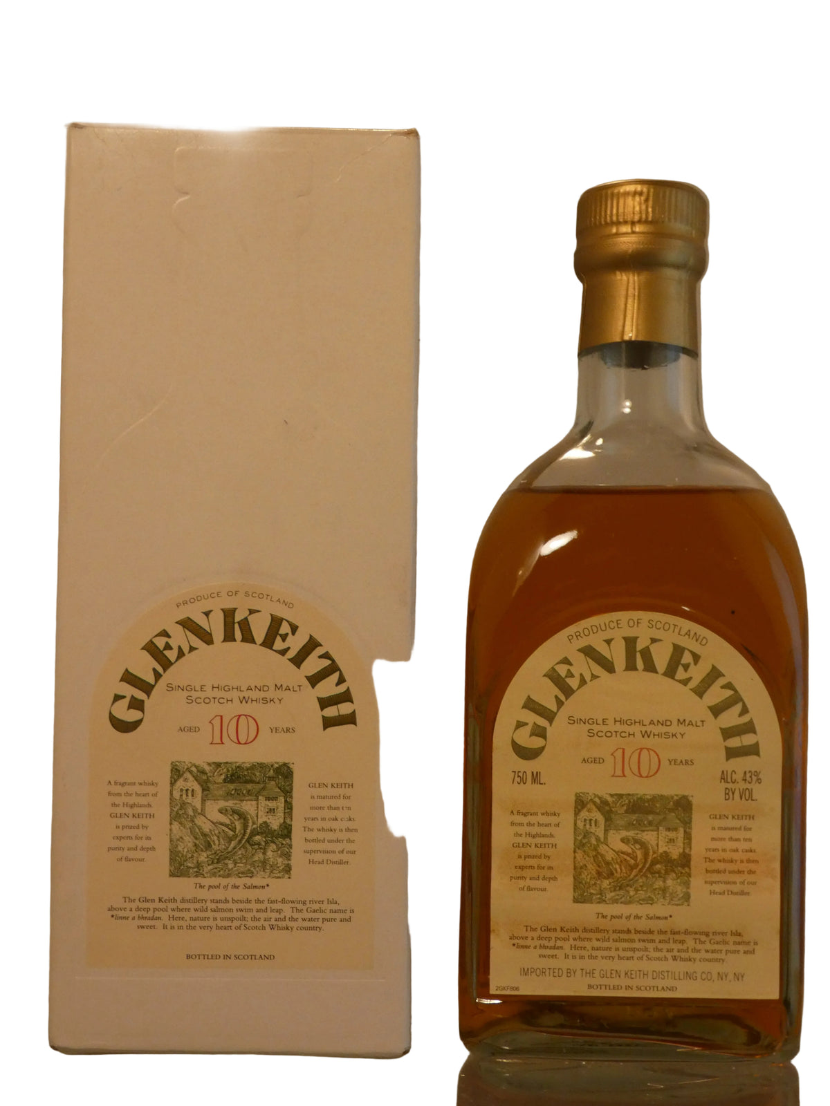 Glen Keith 10 Year Old Single Malt Scotch Whisky (750ml)