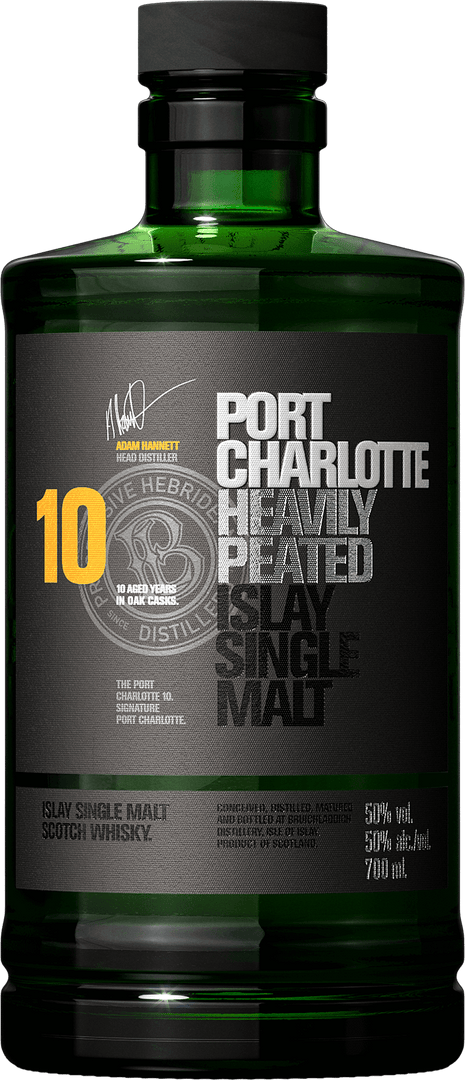 Bruichladdich Port Charlotte Heavily Peated 10-Year (750ml)