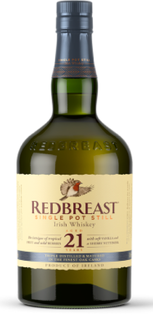 Redbreast 21 Year Old Single Pot Still Irish Whiskey (750ml)