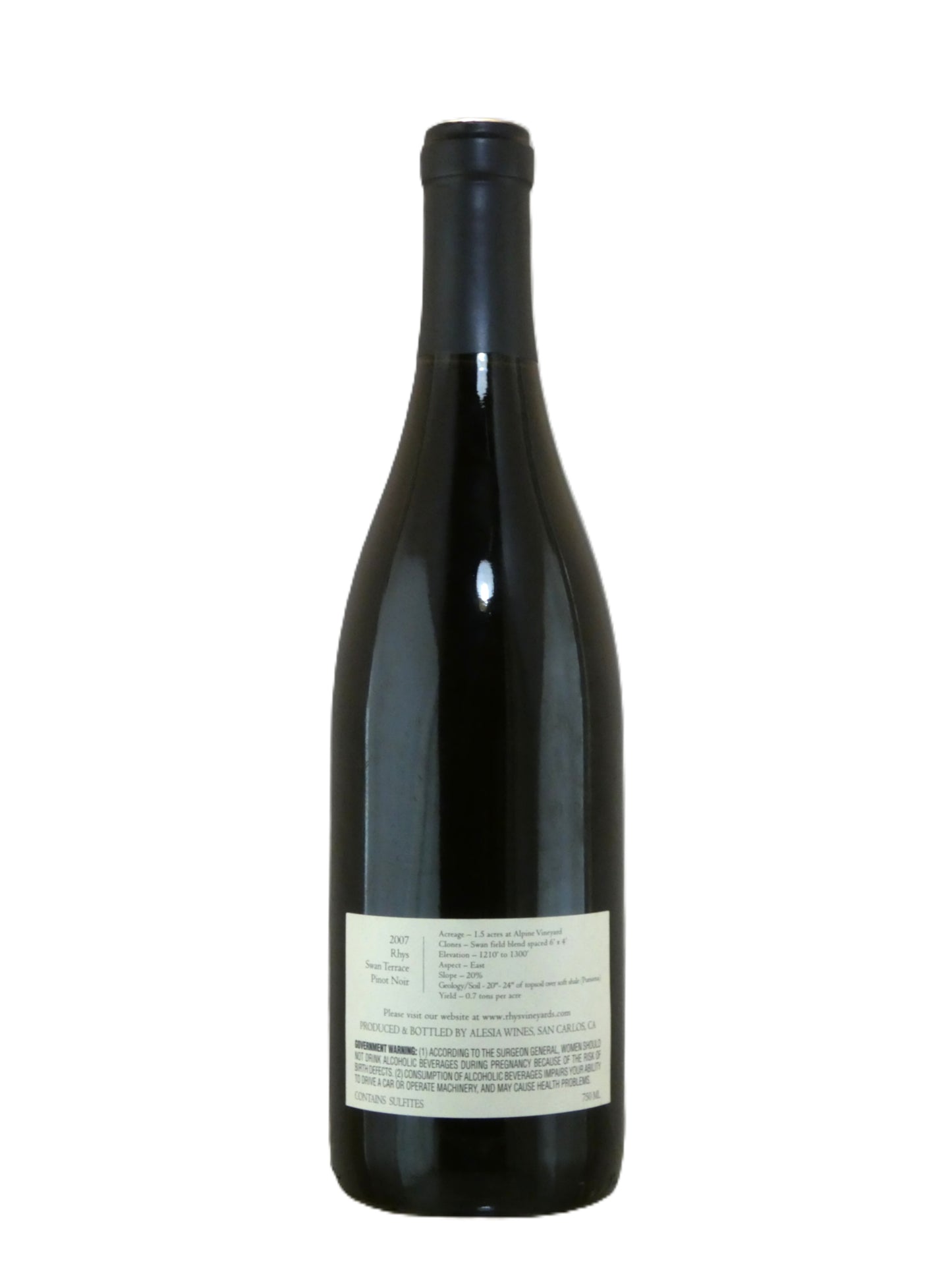 Rhys Vineyards Alpine Vineyard Swan Terrace Pinot Noir - 2007 (750ml)