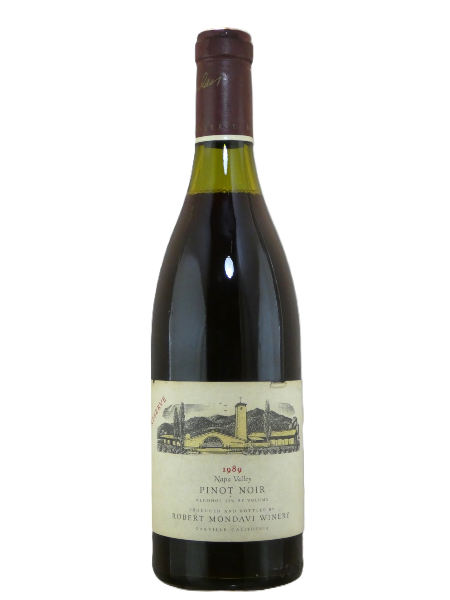 Robert Mondavi Pinot Noir Reserve (High Shoulder Fill) - 1989 (750ml)