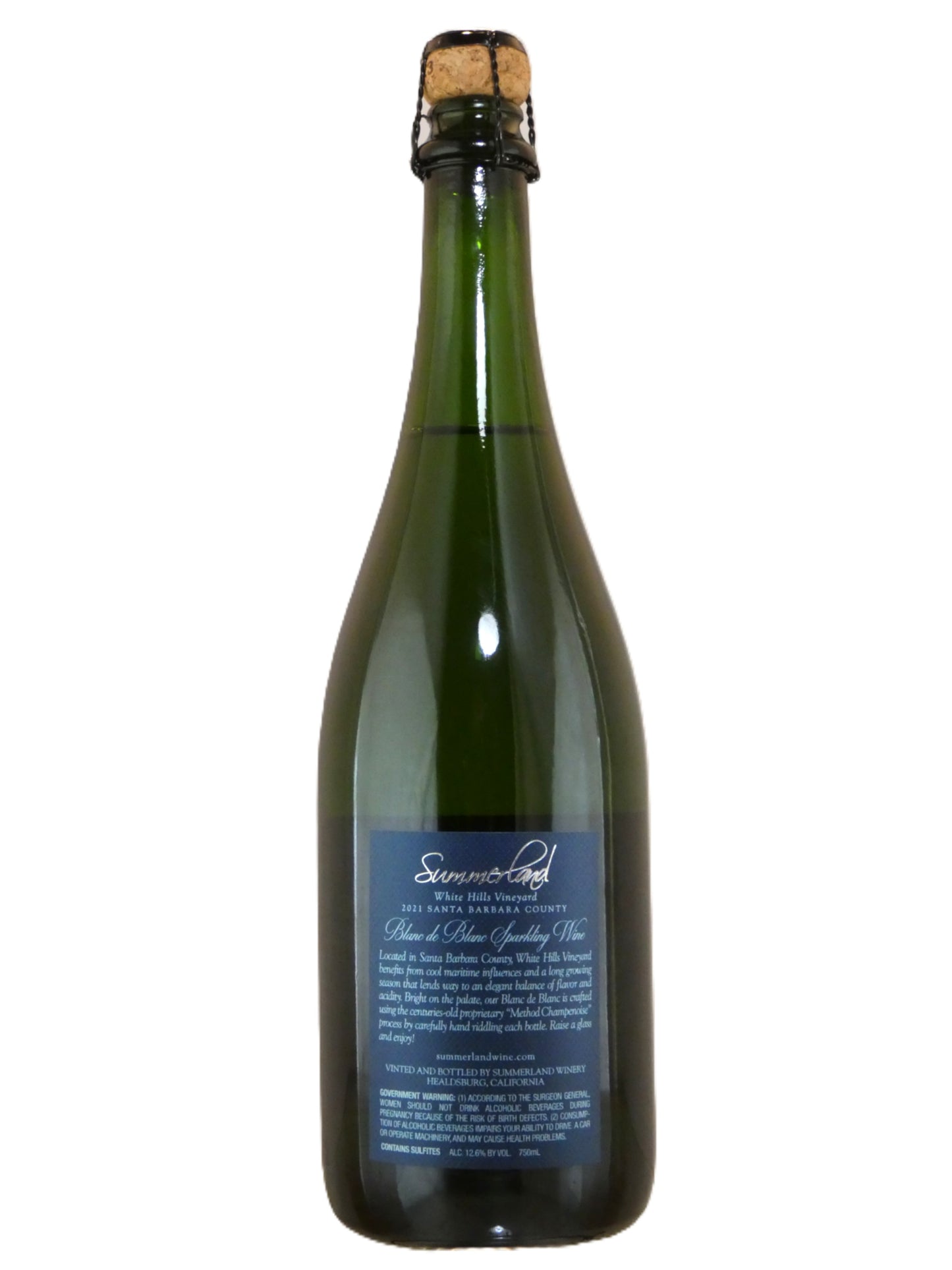 Summerland Blanc de Blanc Sparkling Wine - 2021 (750ml)