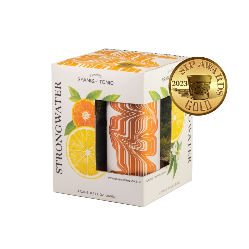 Strongwater Spanish Tonic Water (250ml can 4 Pk)