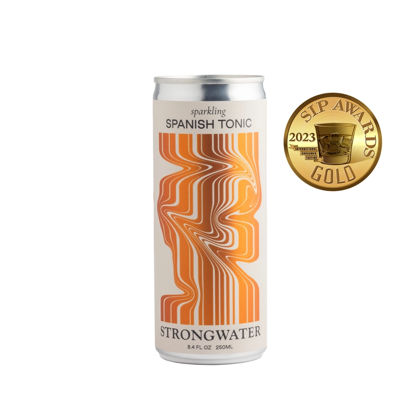 Strongwater Spanish Tonic Water (250ml can 4 Pk)