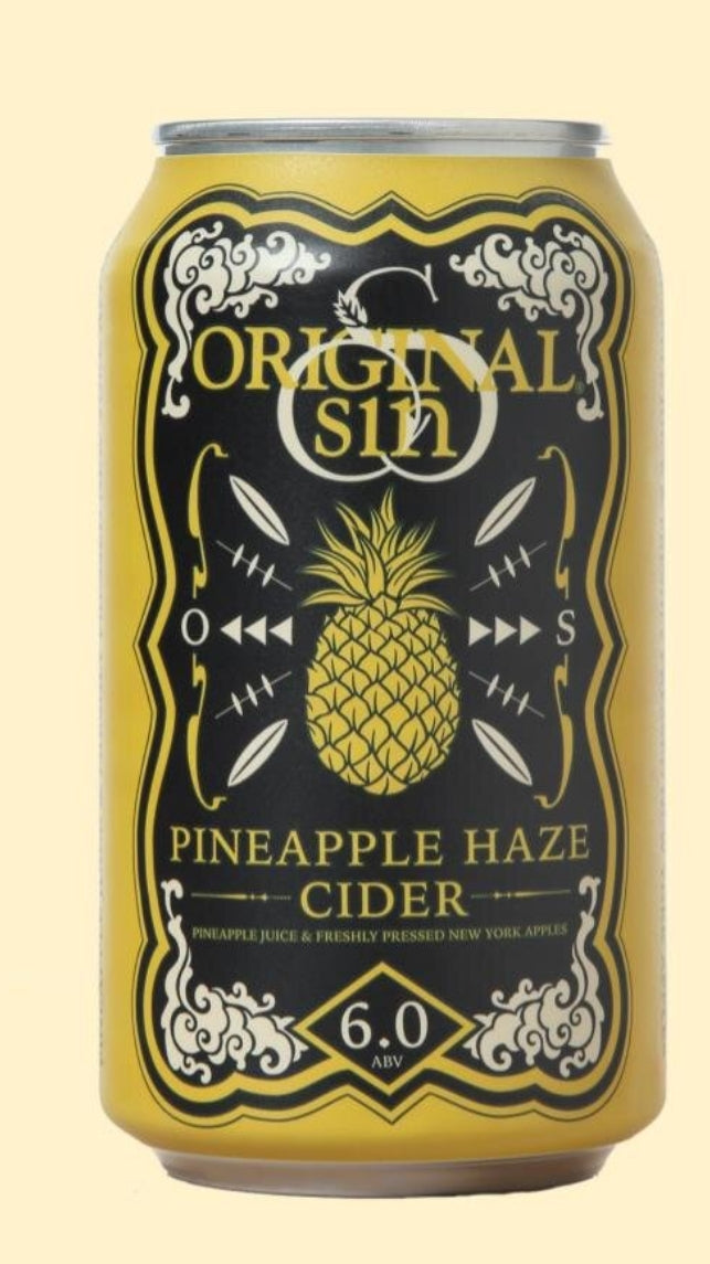 Original Sin Pineapple Haze Cider (12oz Can 6 Pk)