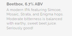 Farmacy Beetbox IPA(12oz Can 6pk)