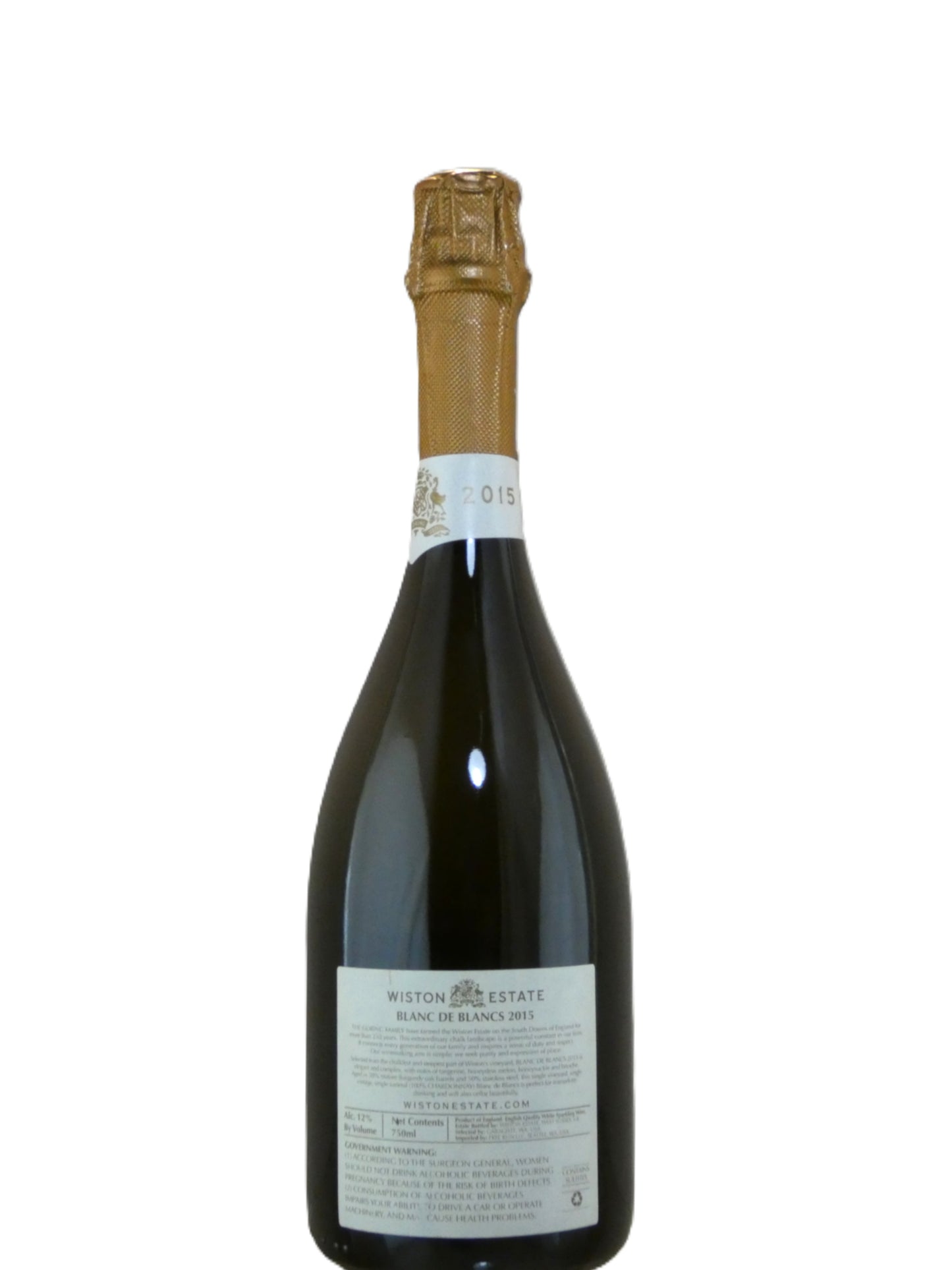 Wiston Estate Winery Blanc de Blancs - 2015 (750ml)