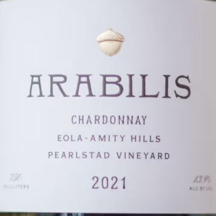 Arabilis Pearlstad Vineyard Eola-Amity Hills Chardonnay - 2021 (750ml)